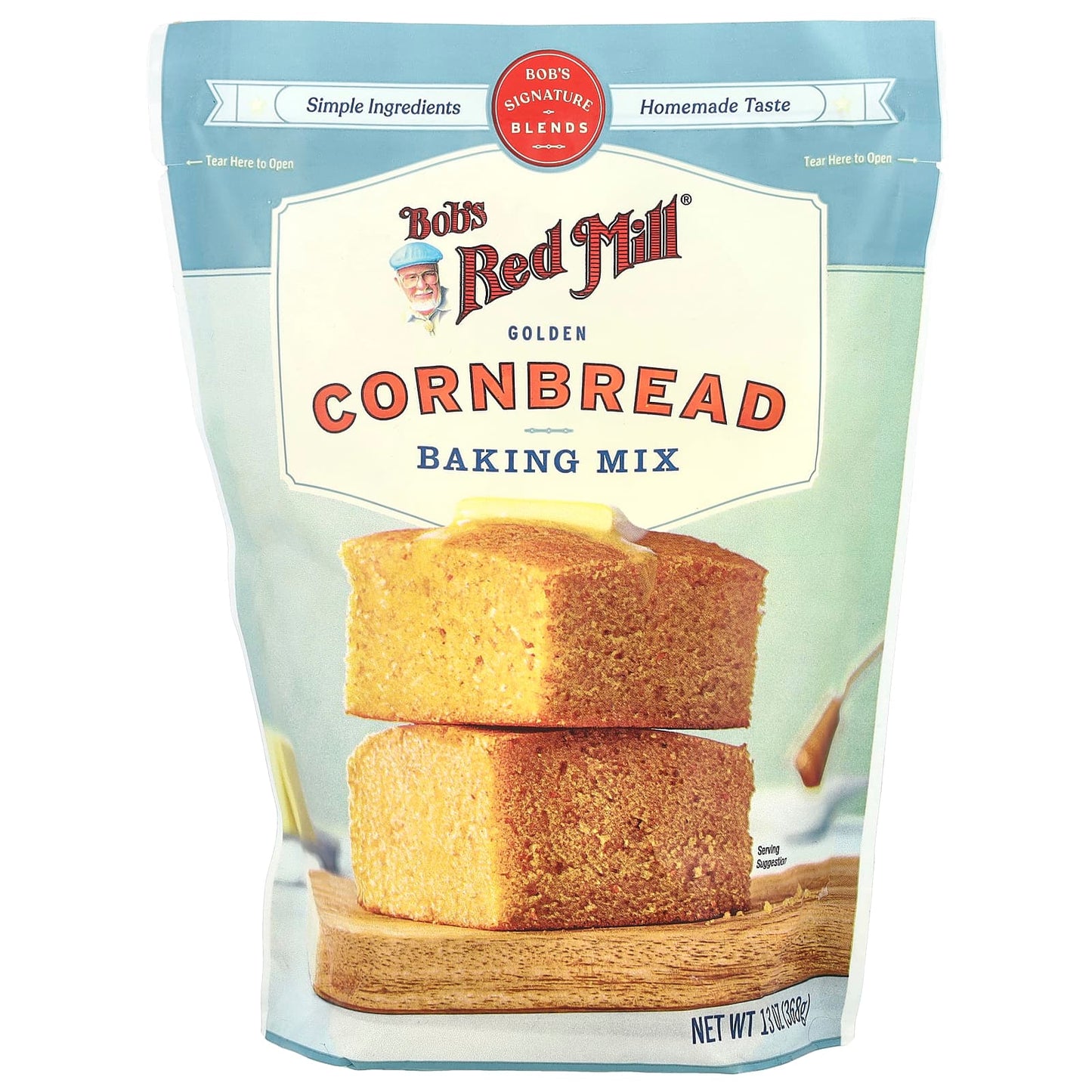 Bob's Red Mill Golden Cornbread Baking Mix, Keto & Kosher, 13 oz (368g) - Image 1