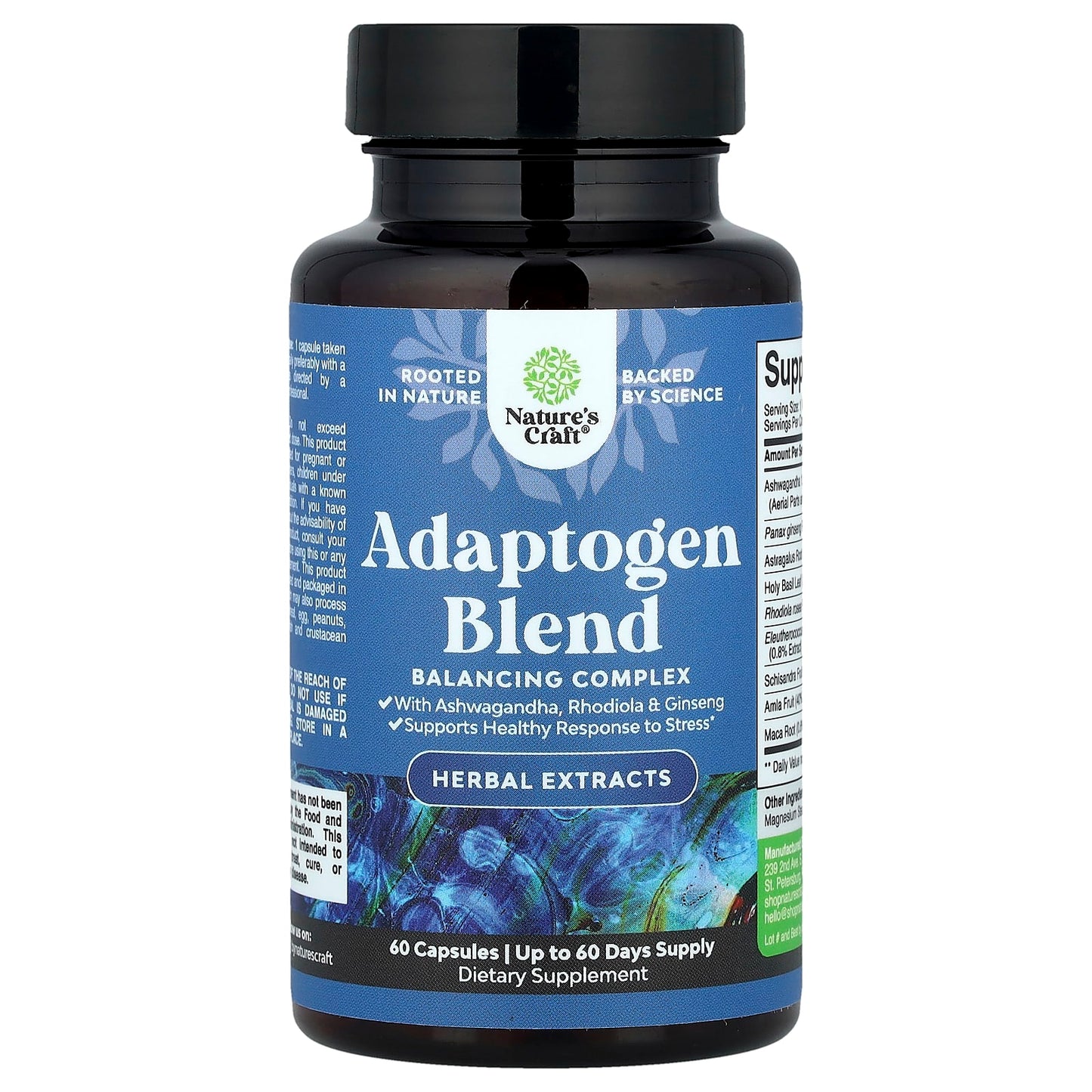 Nature's Craft, Adaptogen Blend, 60 Capsules - Image 1
