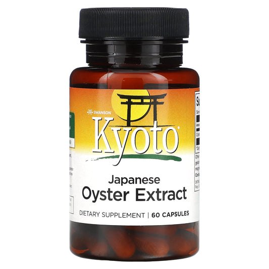 Swanson, Kyoto, Japanese Oyster Extract, 60 Capsules (500 mg per Capsule) - Image 1