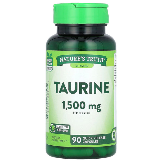 Nature's Truth, Vitamins, Taurine, 90 Quick Release Capsules (500 mg per Capsule) - Image 1