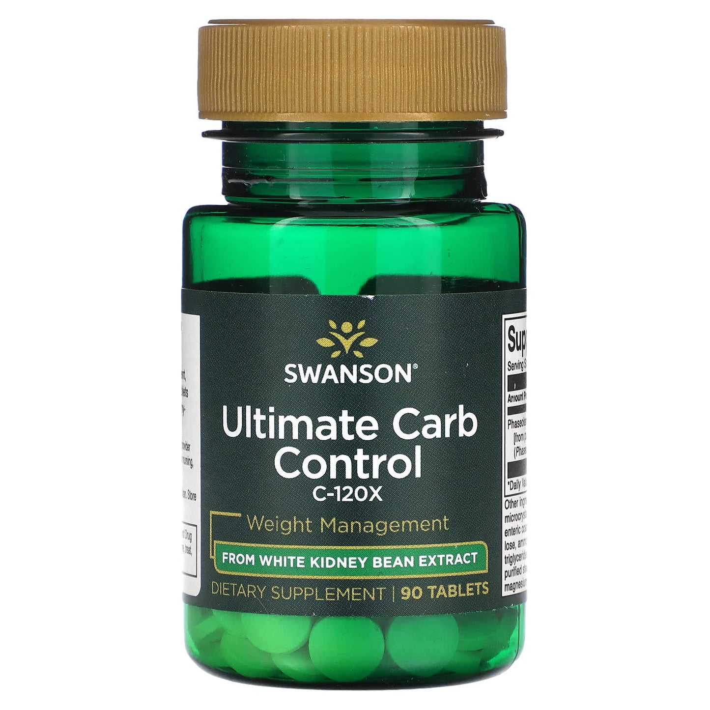 Swanson, Ultimate Carb Control C-120X, 90 Tablets (2 mg per Tablet) - Image 1