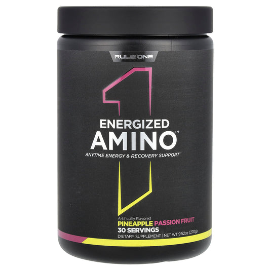 Rule One Proteins, Energized Amino, Pineapple Passion Fruit, 9.52 oz (270 g) - Image 1
