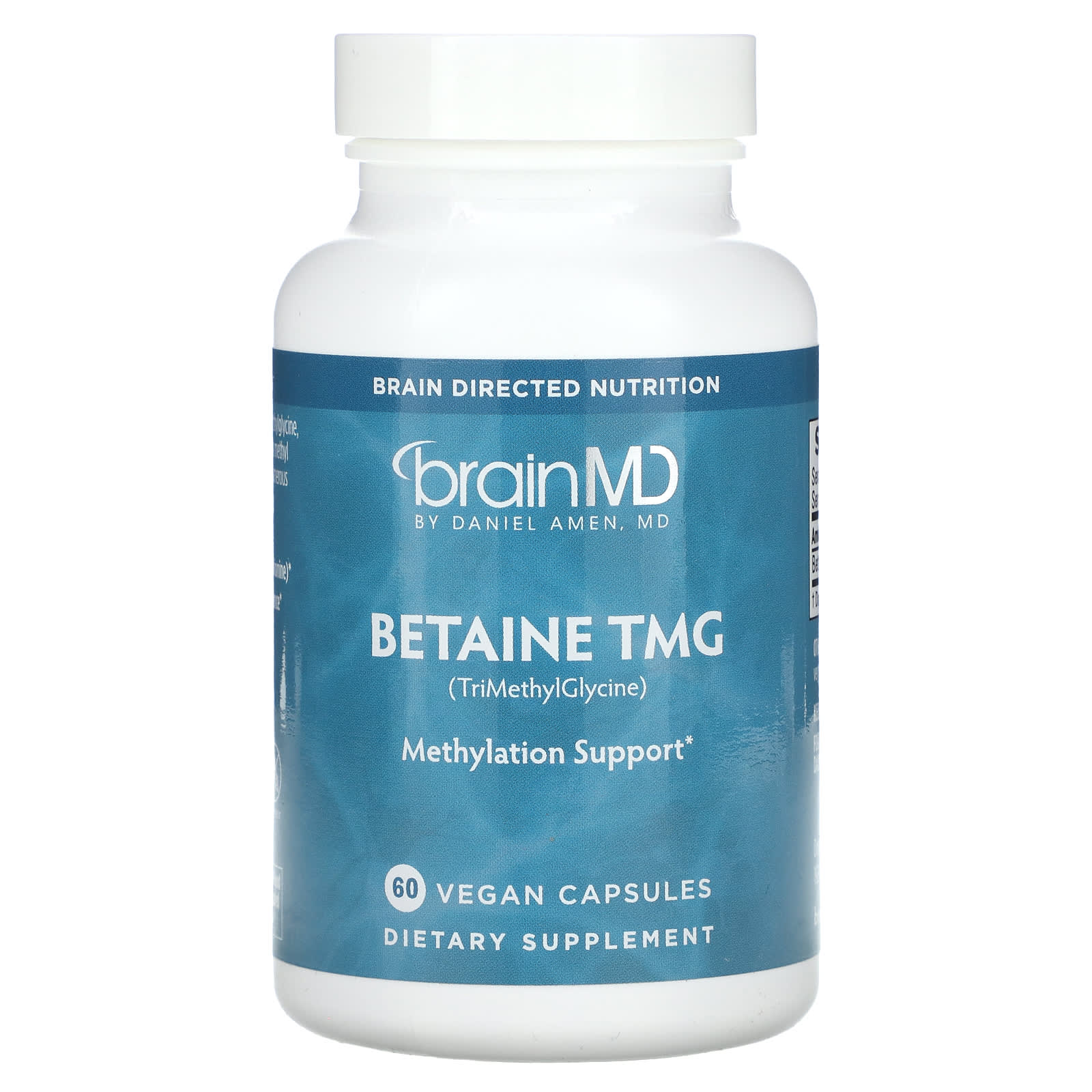 BrainMD Betaine TMG for Methylation Support - 60 Vegan Capsules - Image 1