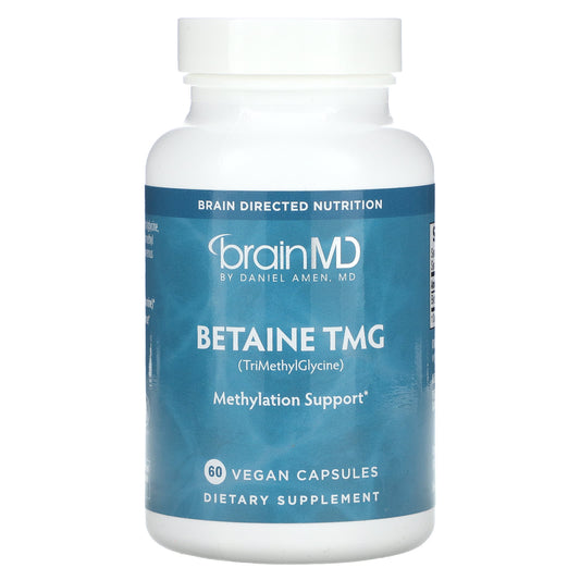 BrainMD Betaine TMG for Methylation Support - 60 Vegan Capsules - Image 1