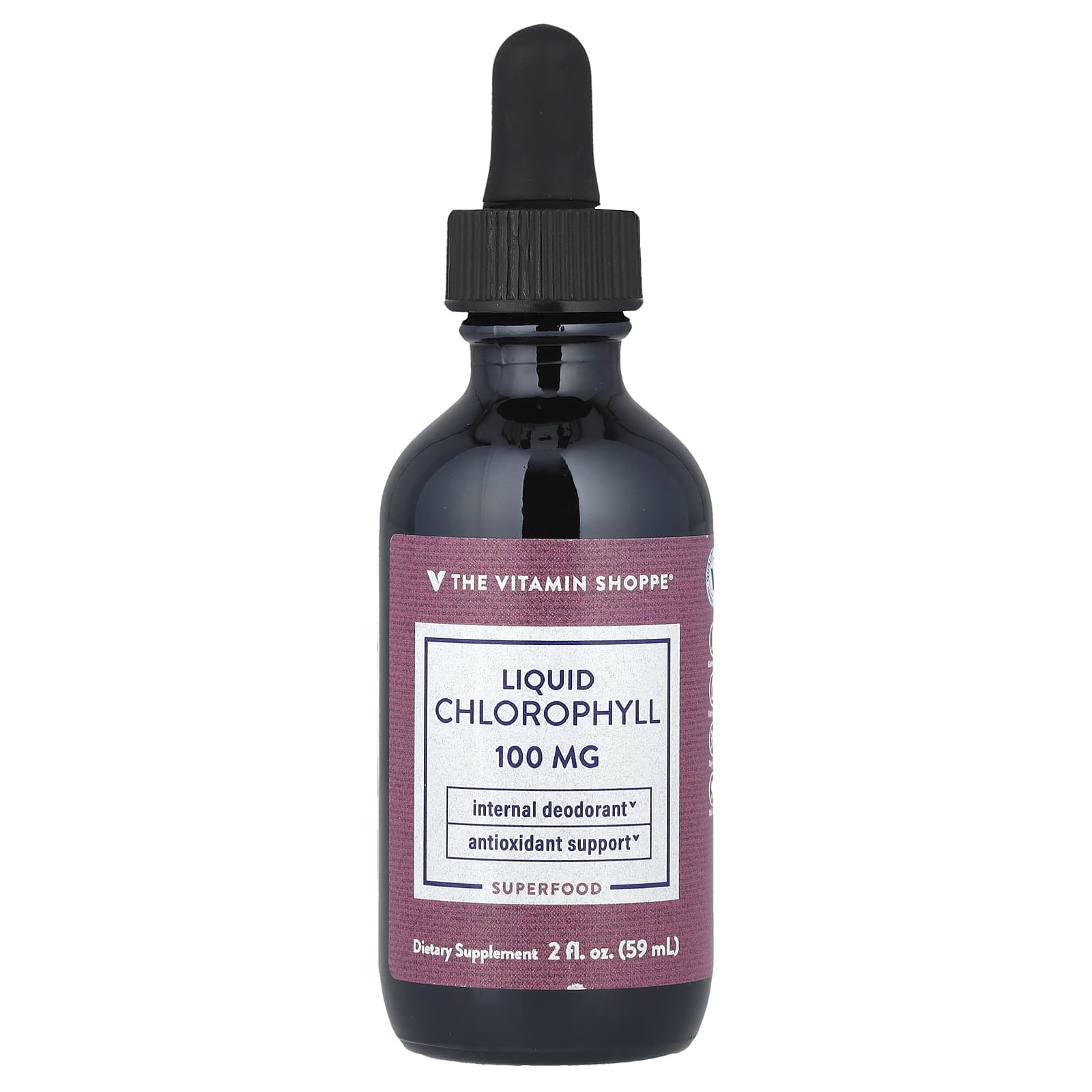 The Vitamin Shoppe, Liquid Chlorophyll, 2 fl oz (59 ml) - Image 1