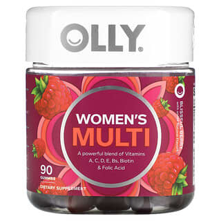 OLLY Women's Multi, Blissful Berry, 90 Gummies - Boost Immunity & Energy
