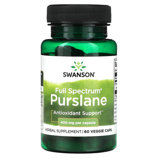 Swanson, Full Spectrum Purslane, 400 mg, 60 Veggie Caps - Image 1