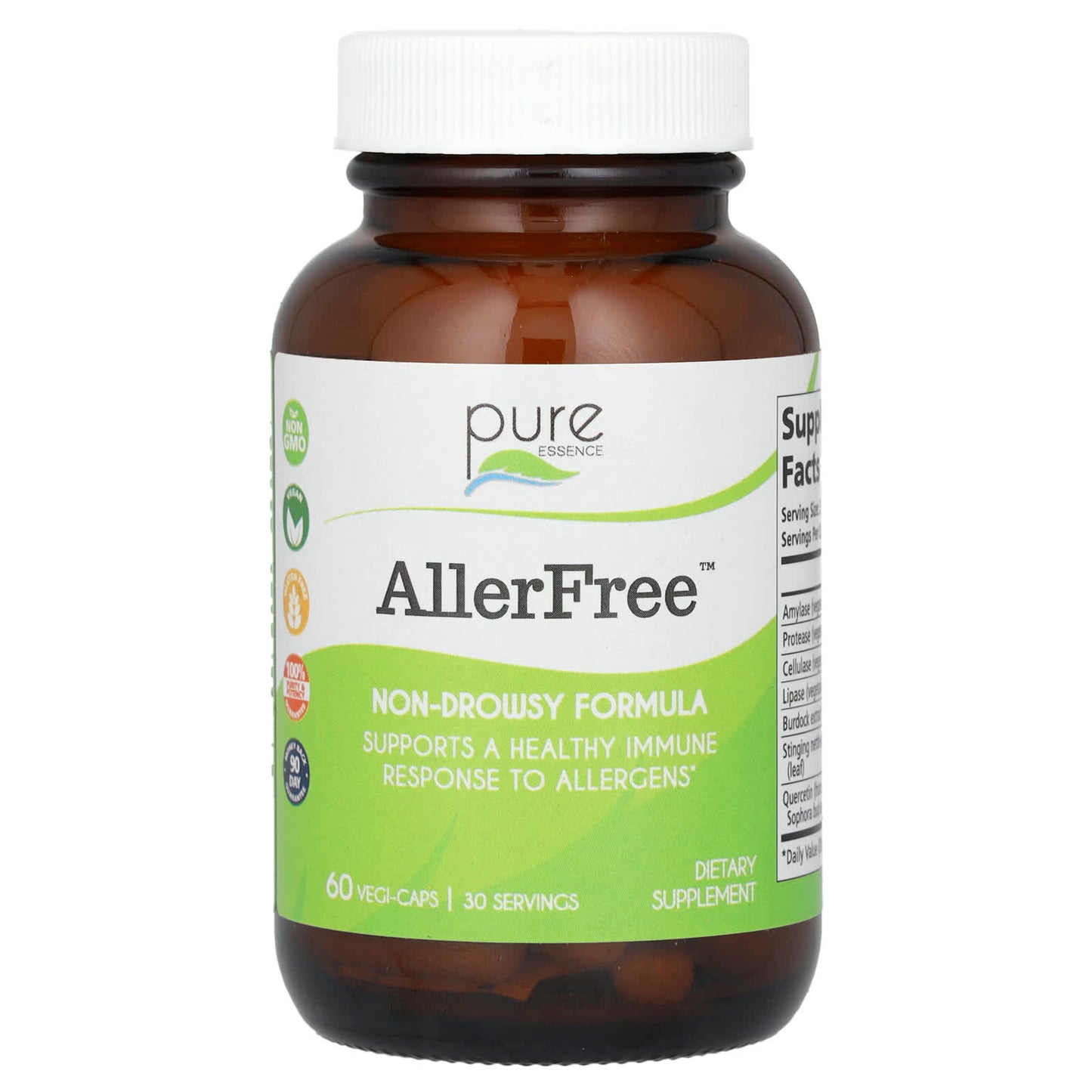 Pure Essence, AllerFree, 60 Vegi-Caps - Image 1