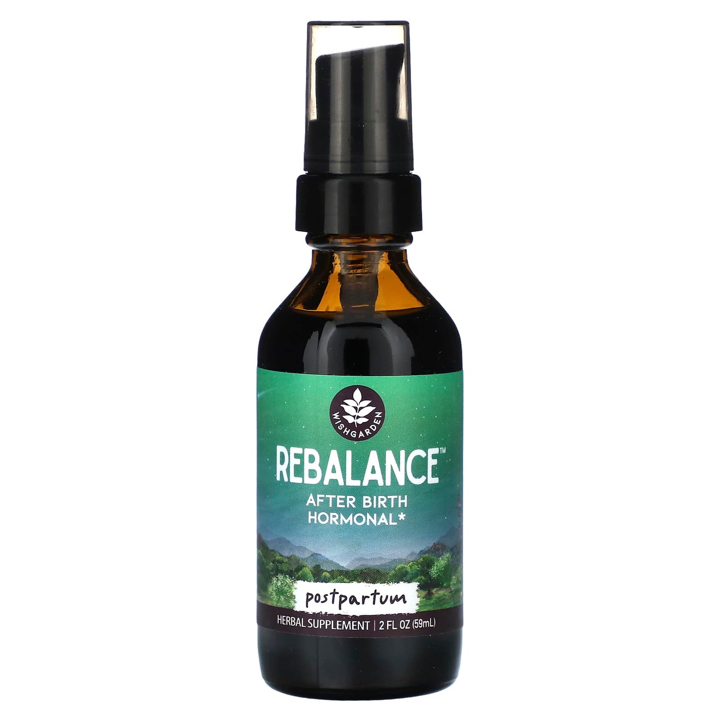 WishGarden Herbs, Rebalance After Birth Hormonal, 2 fl oz (59 ml) - Image 1