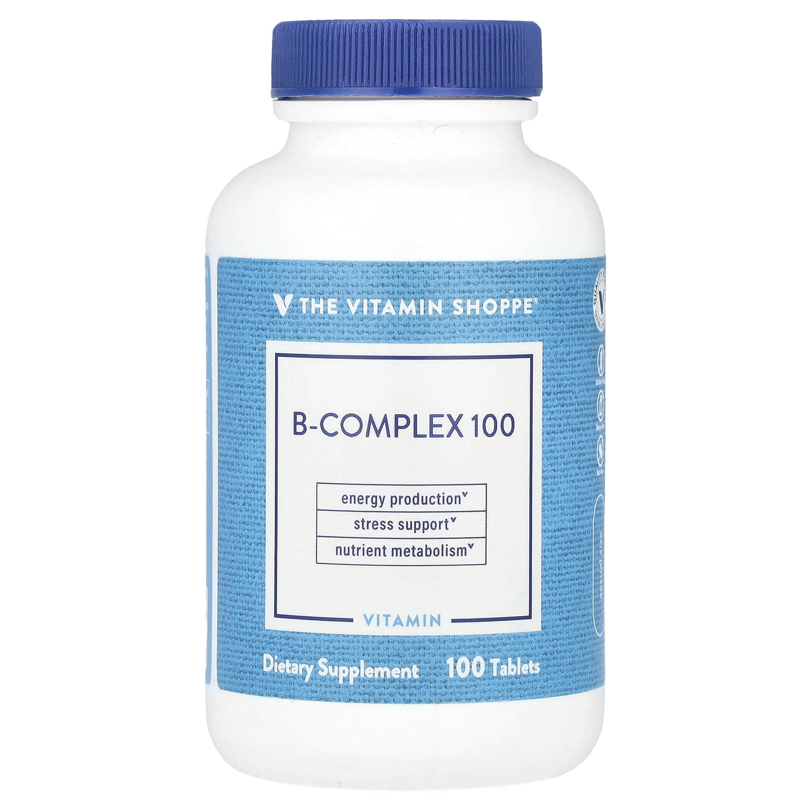 The Vitamin Shoppe, B-Complex 100, 100 Tablets - Image 1