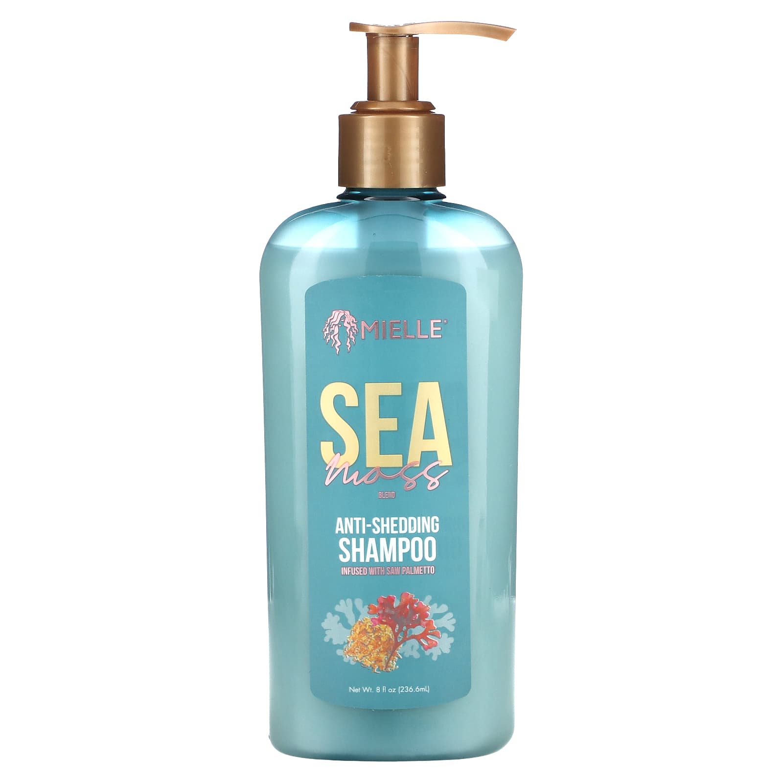 Mielle, Sea Moss Blend, Anti-Shedding Shampoo, 8 fl oz (236.6 ml) - Image 1