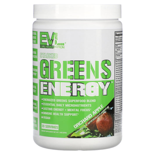 EVLution Nutrition Stacked Greens Energy Supplement for Lasting Vitality - Image 1