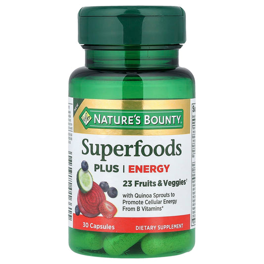 Nature's Bounty, Superfoods Plus Energy, 30 Capsules - Image 1