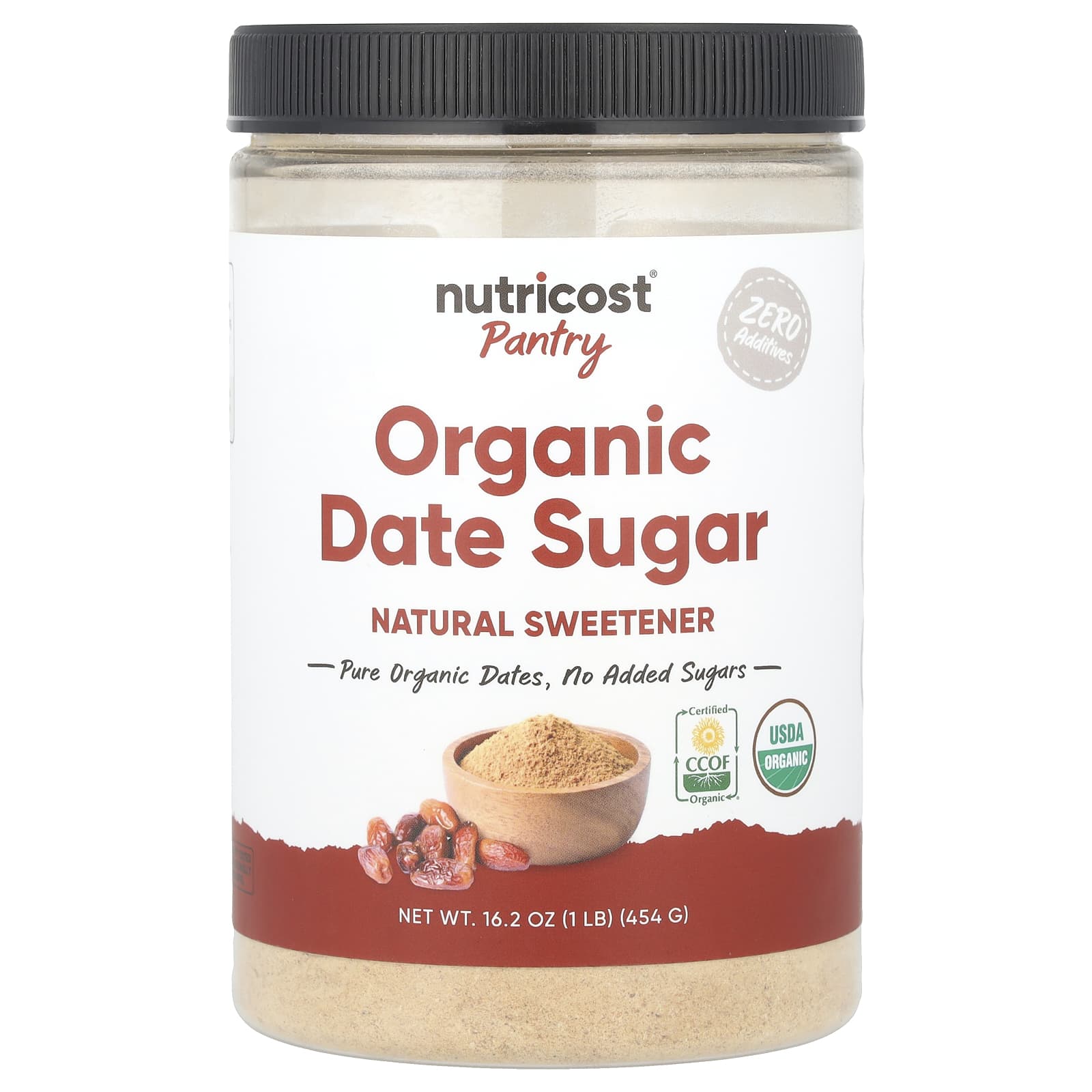 Nutricost, Pantry, Organic Date Sugar, 16.2 oz (454 g) - Image 1