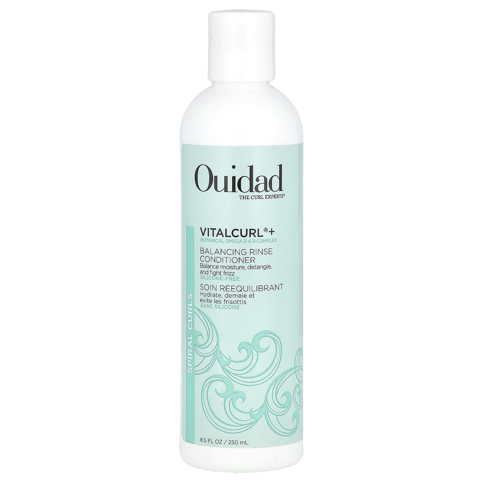 Ouidad, VitalCurl®+, Balancing Rinse Conditioner, Spiral Curls, 8.5 fl oz (250 ml) - Image 1