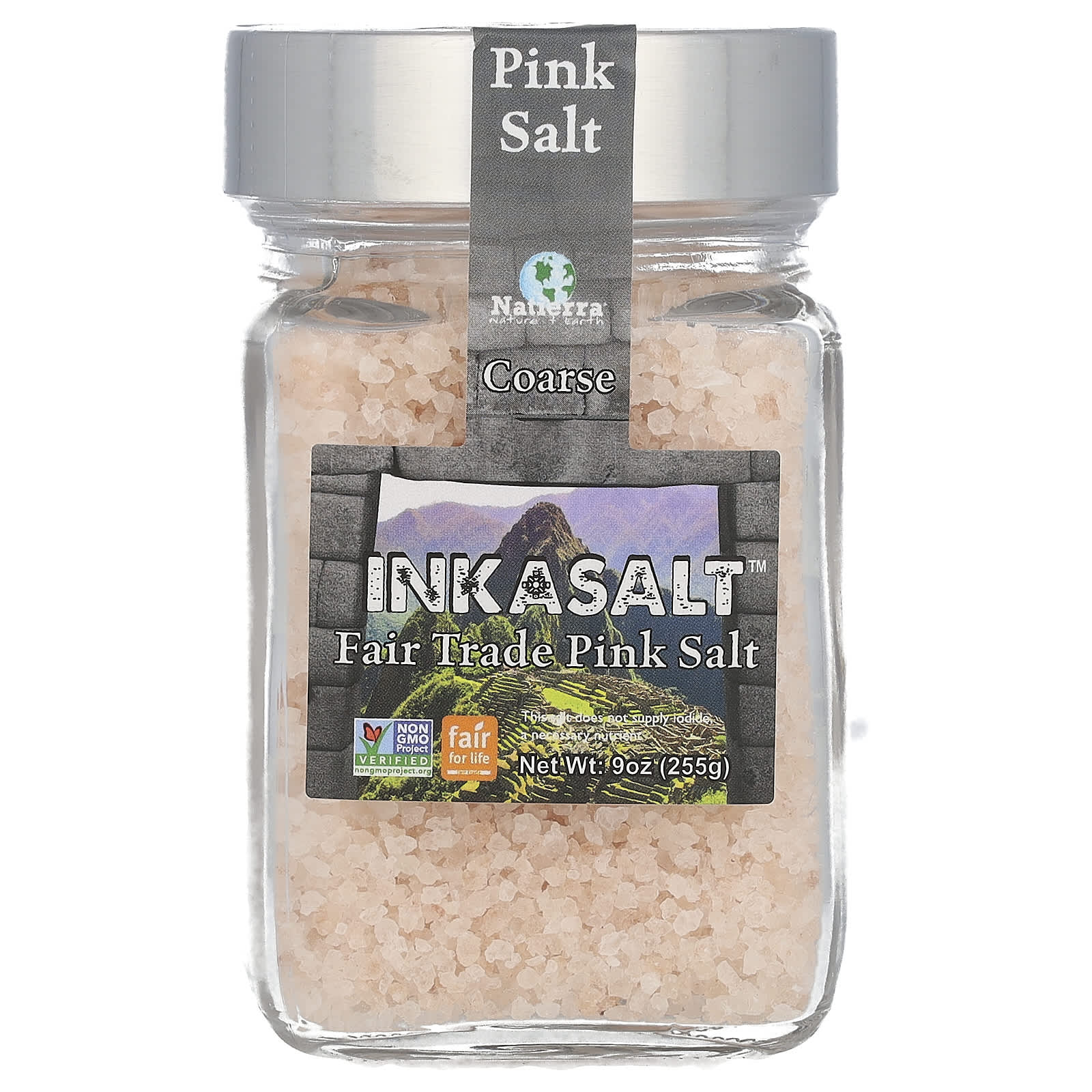 Natierra, Fair Trade Pink Salt, Coarse, 9 oz (255 g) - Image 1
