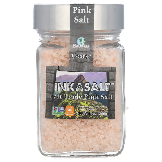 Natierra, Fair Trade Pink Salt, Coarse, 9 oz (255 g) - Image 1