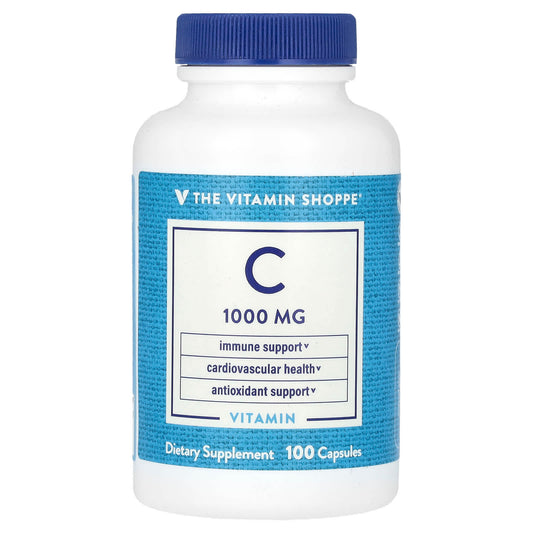 The Vitamin Shoppe, Vitamin C, 1,000 mg, 100 Capsules - Image 1