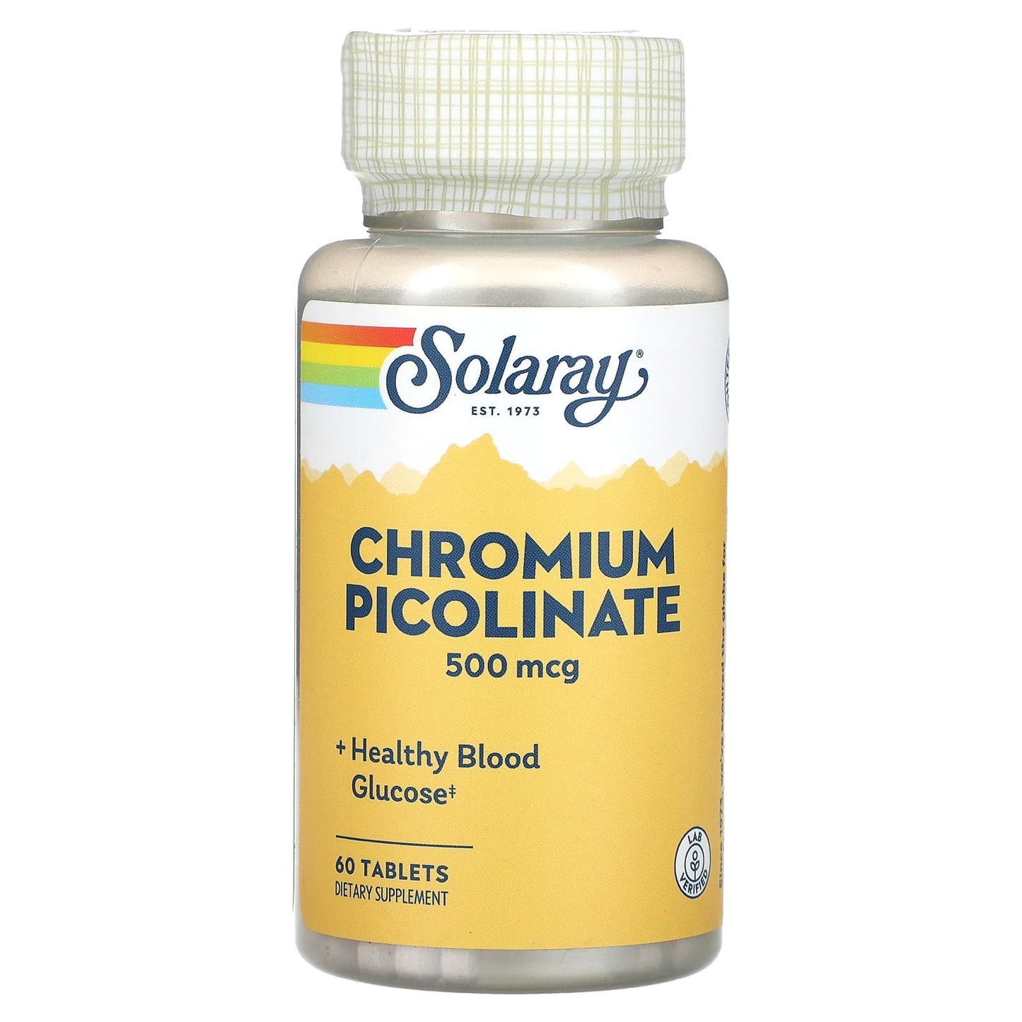 Solaray, Chromium Picolinate, 500 mcg, 60 Tablets - Image 1