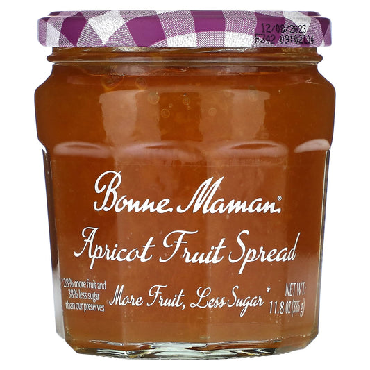 Delicious Bonne Maman Apricot Fruit Spread, 11.8 oz, Non-GMO - Image 1