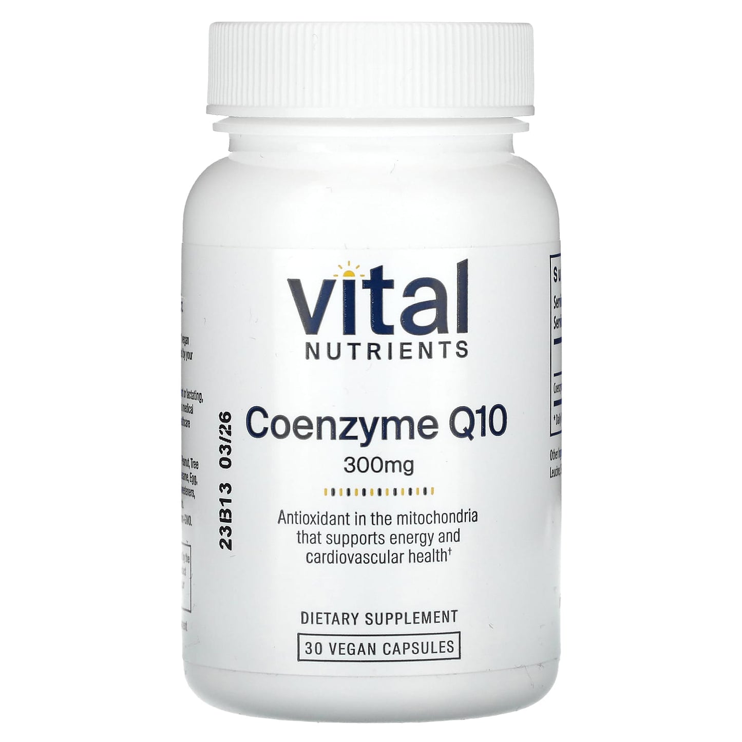 Vital Nutrients, Coenzyme Q10, 300 mg, 30 Vegan Capsules - Image 1