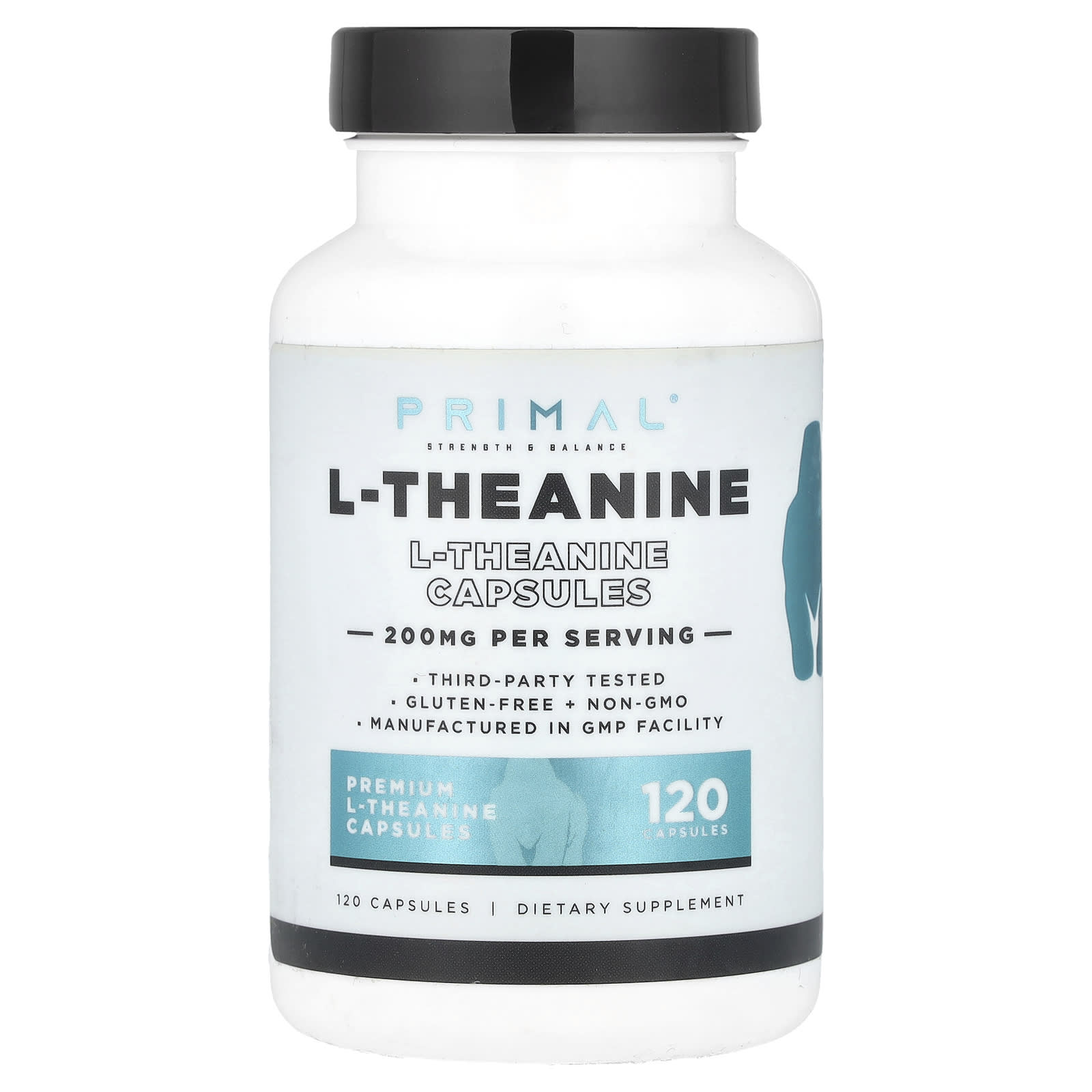 PrePrimal, L-Theanine, 200 mg, 120 Capsules - Image 1