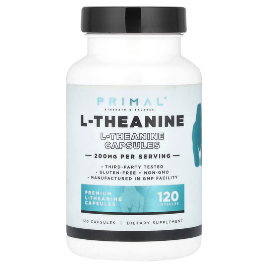 PrePrimal, L-Theanine, 200 mg, 120 Capsules - Image 1