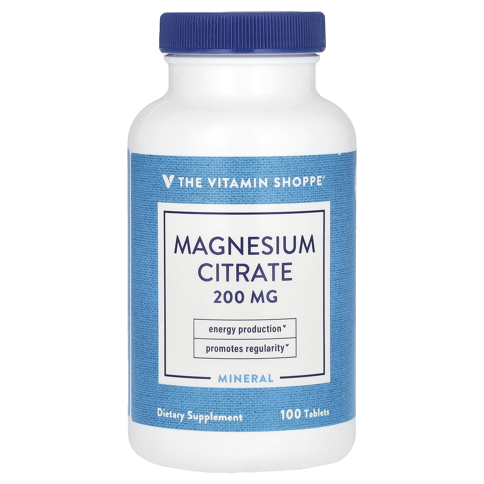 The Vitamin Shoppe, Magnesium Citrate , 200 mg , 100 Tablets - Image 1