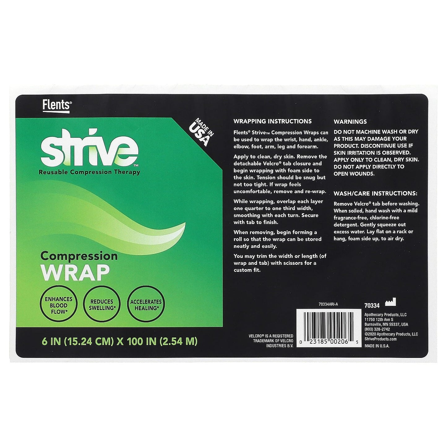Strive, Reusable Compression Therapy, Compression Wrap , 1 Count - Image 1
