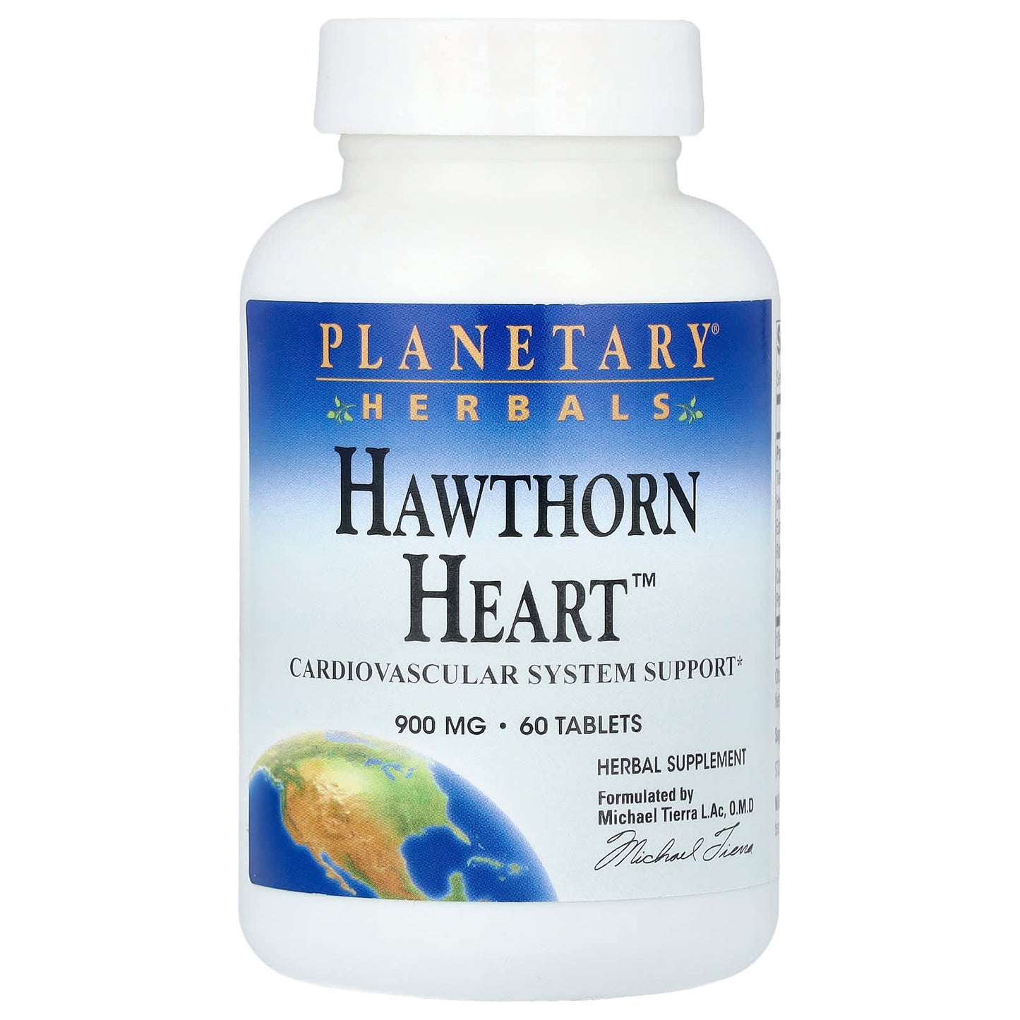Planetary Herbals, Hawthorn Heart™, 900 mg, 60 Tablets - Image 1