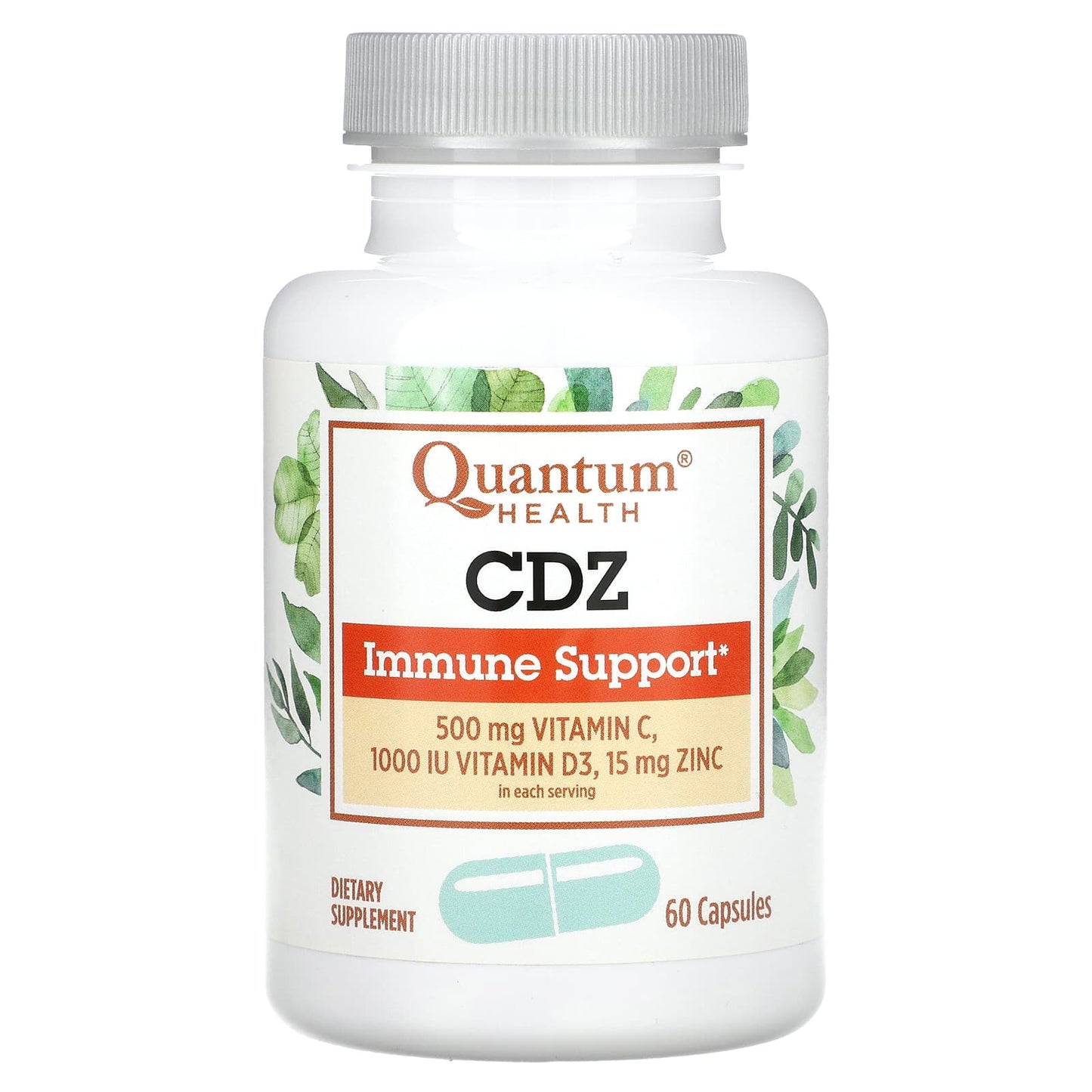 Quantum Health, CDZ, Immune Support, 60 Capsules - Image 1