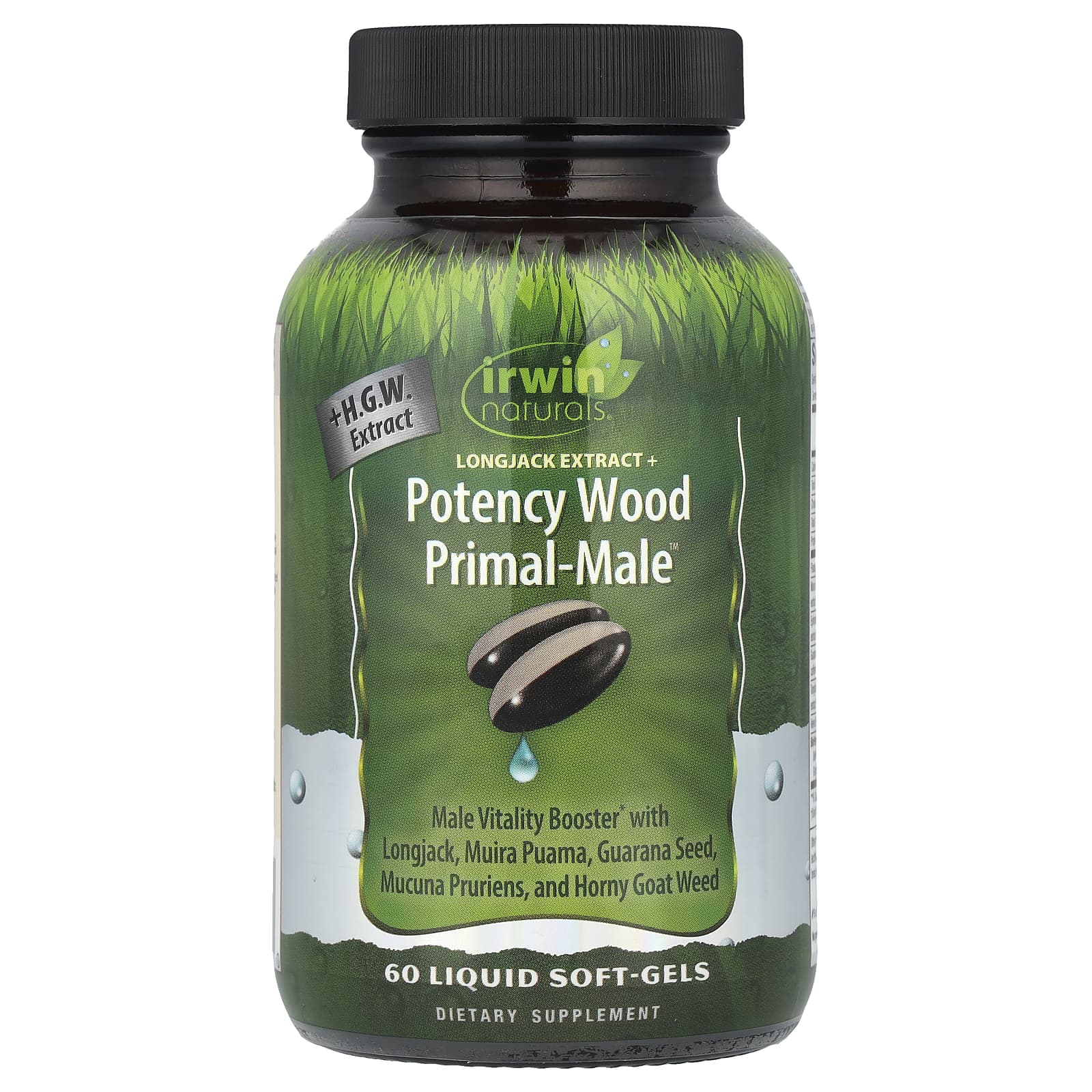 Irwin Naturals Potency Wood Primal-Male Liquid Soft-Gels for Male Vitality - Image 1
