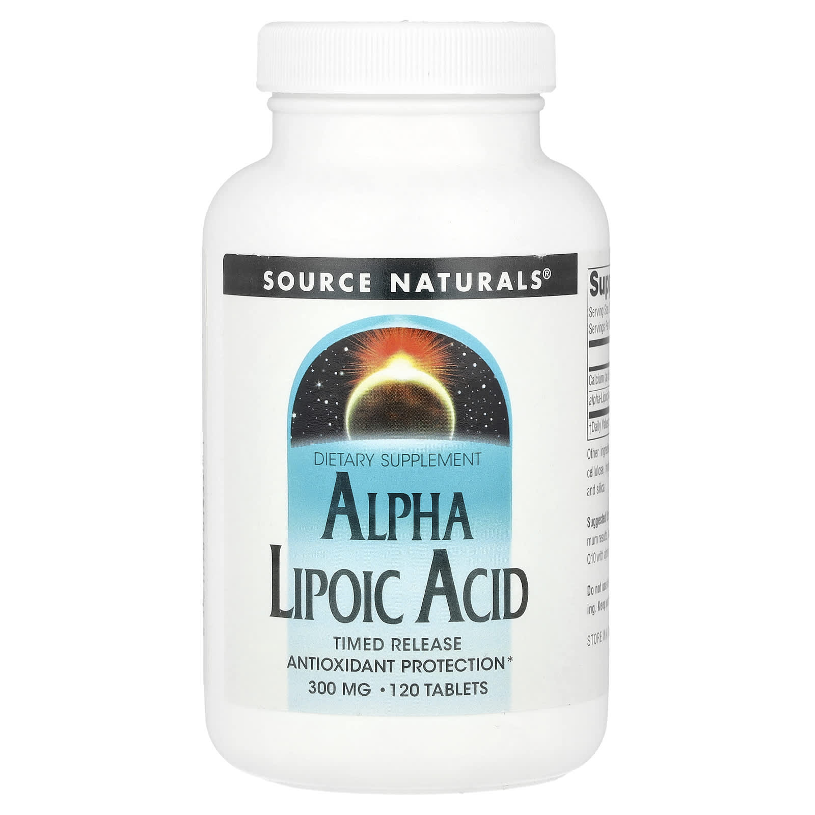 Source Naturals, Alpha Lipoic Acid, Timed Release, 120 Tablets - Image 1