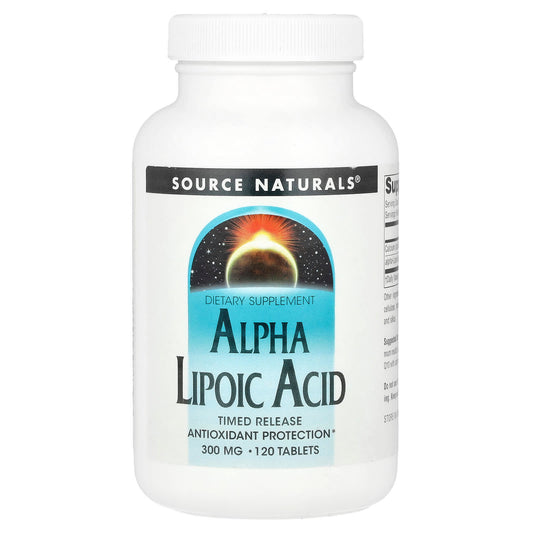 Source Naturals, Alpha Lipoic Acid, Timed Release, 120 Tablets - Image 1