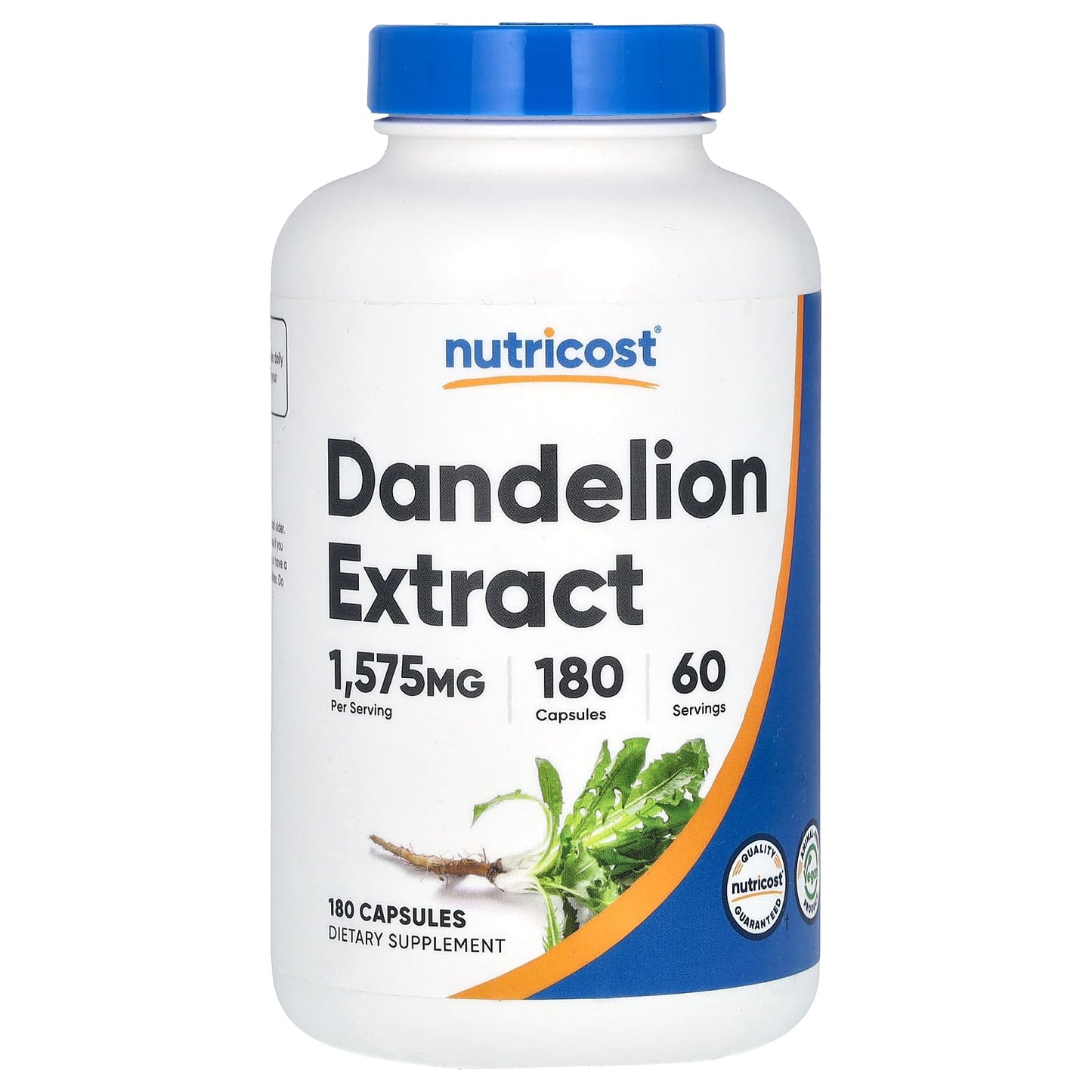 Nutricost, Dandelion Extract, 180 Capsules (525 mg per Capsule) - Image 1