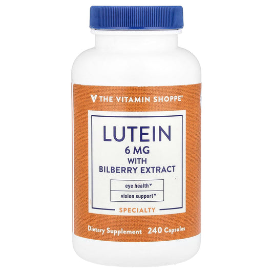 The Vitamin Shoppe, Lutein With Bilberry Extract, 240 Capsules - Image 1