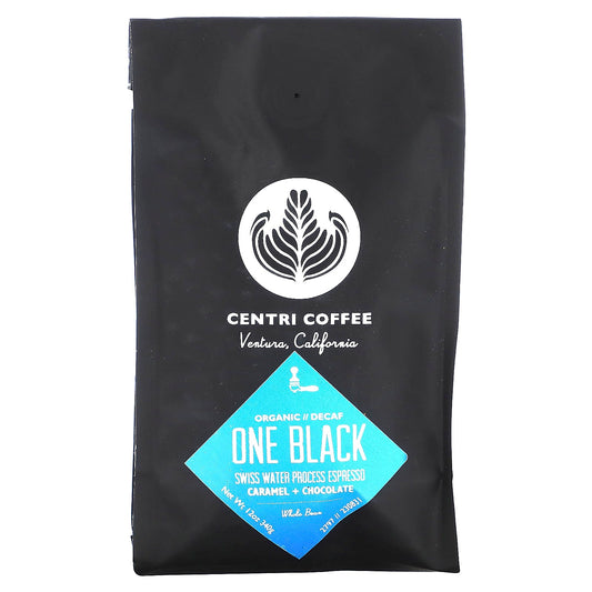Decaf Organic Coffee, Caramel & Chocolate, Whole Bean, 12 oz by Centri Coffee - Image 1