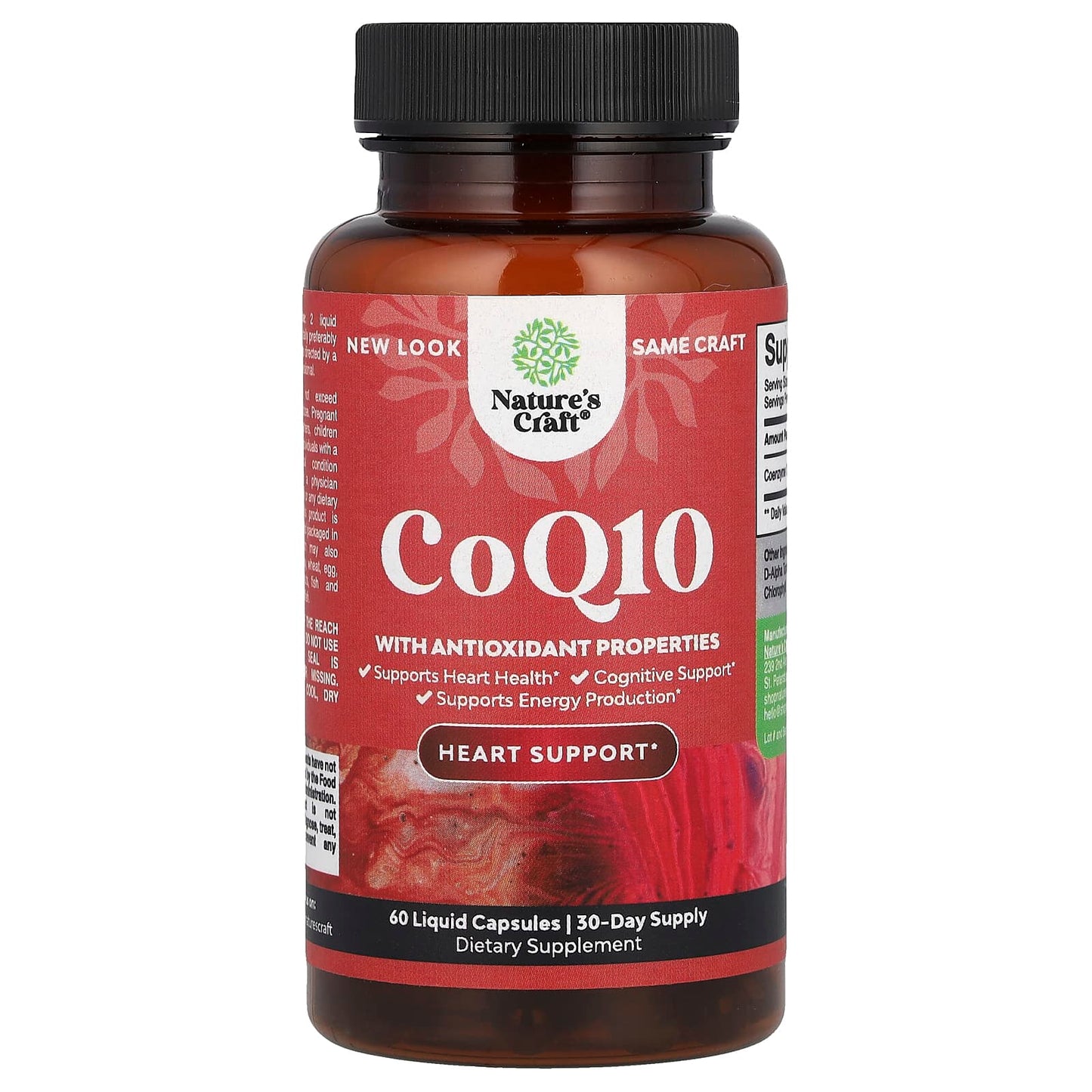 Nature's Craft, CoQ10, 60 Liquid Capsules (100 mg per Capsule) - Image 1