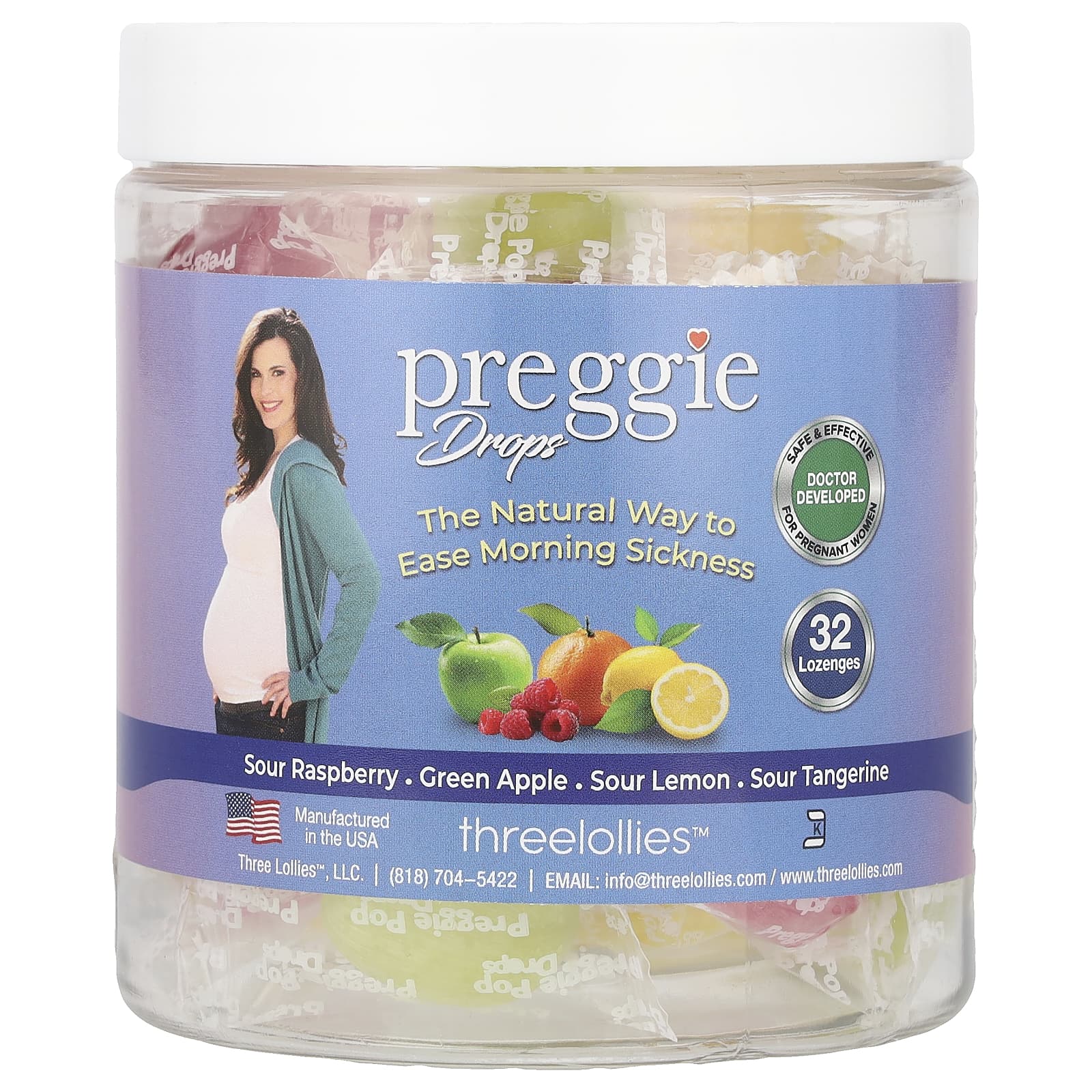 Preggie, Drops, Assorted, 32 Lozenges - Image 1