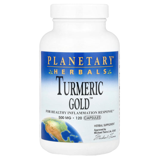 Planetary Herbals, Turmeric Gold™, 500 mg, 120 Capsules - Image 1