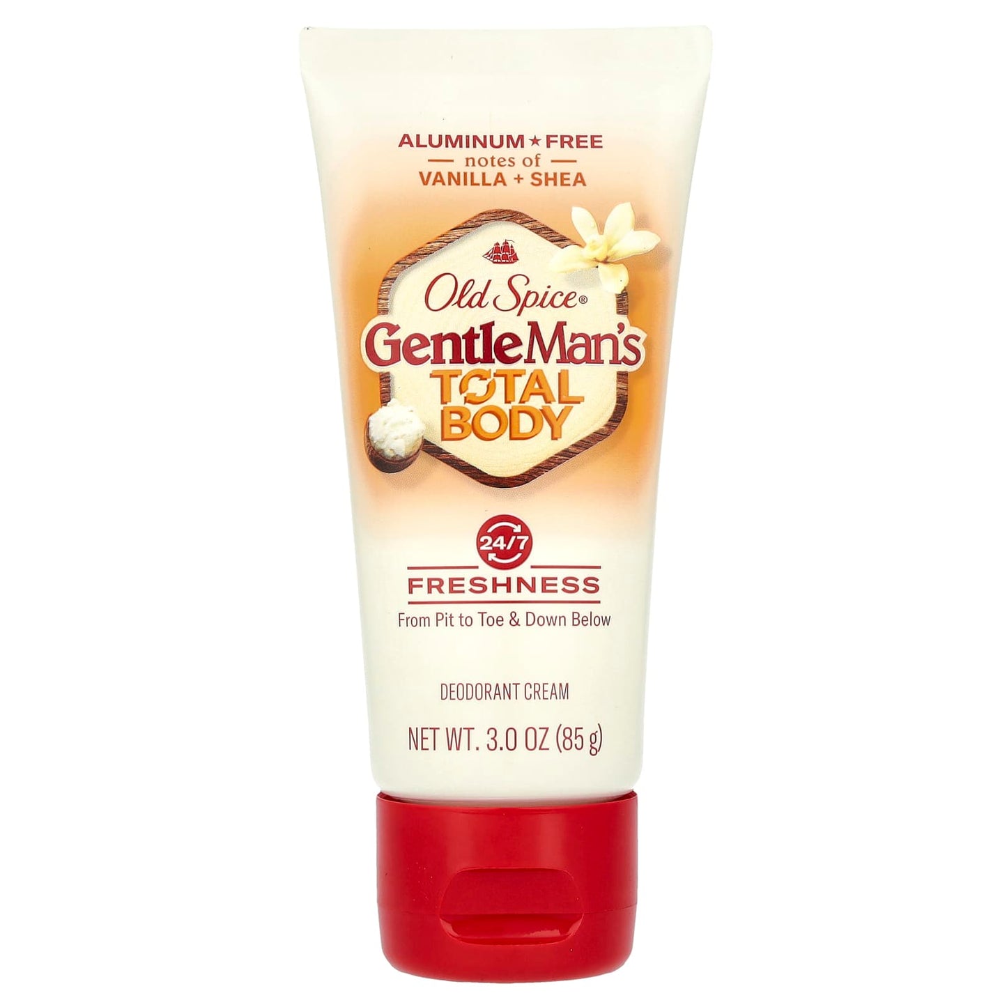 Old Spice, Gentle Man's Total Body, Deodorant Cream, Aluminum Free, Vanilla + Shea , 3 oz (85 g) - Image 1
