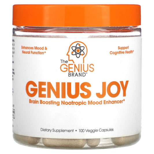 The Genius Brand, Genius Joy, 100 Veggie Capsules - Image 1