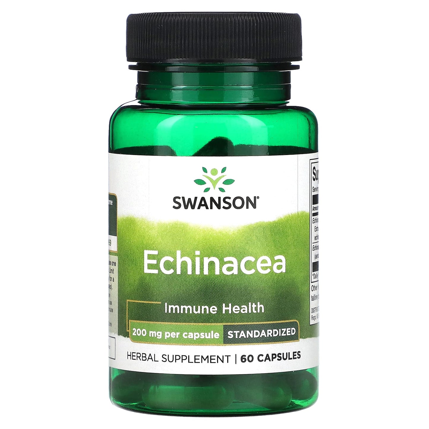 Swanson, Echinacea, 200 mg, 60 Capsules - Image 1