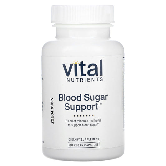 Vital Nutrients, Blood Sugar Support, 60 Vegan Capsules - Image 1
