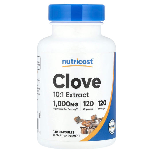 Nutricost, Clove, 1,000 mg, 120 Capsules - Image 1