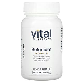 Vital Nutrients Selenium 200mcg | Vegan, Sugar-Free, Non-GMO Capsules
