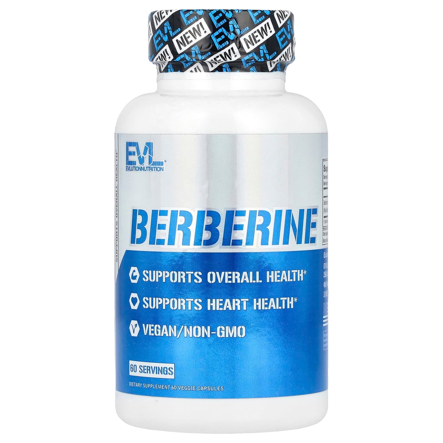 EVLution Nutrition Berberine 500mg Vegan Capsules for Heart Health - Image 1
