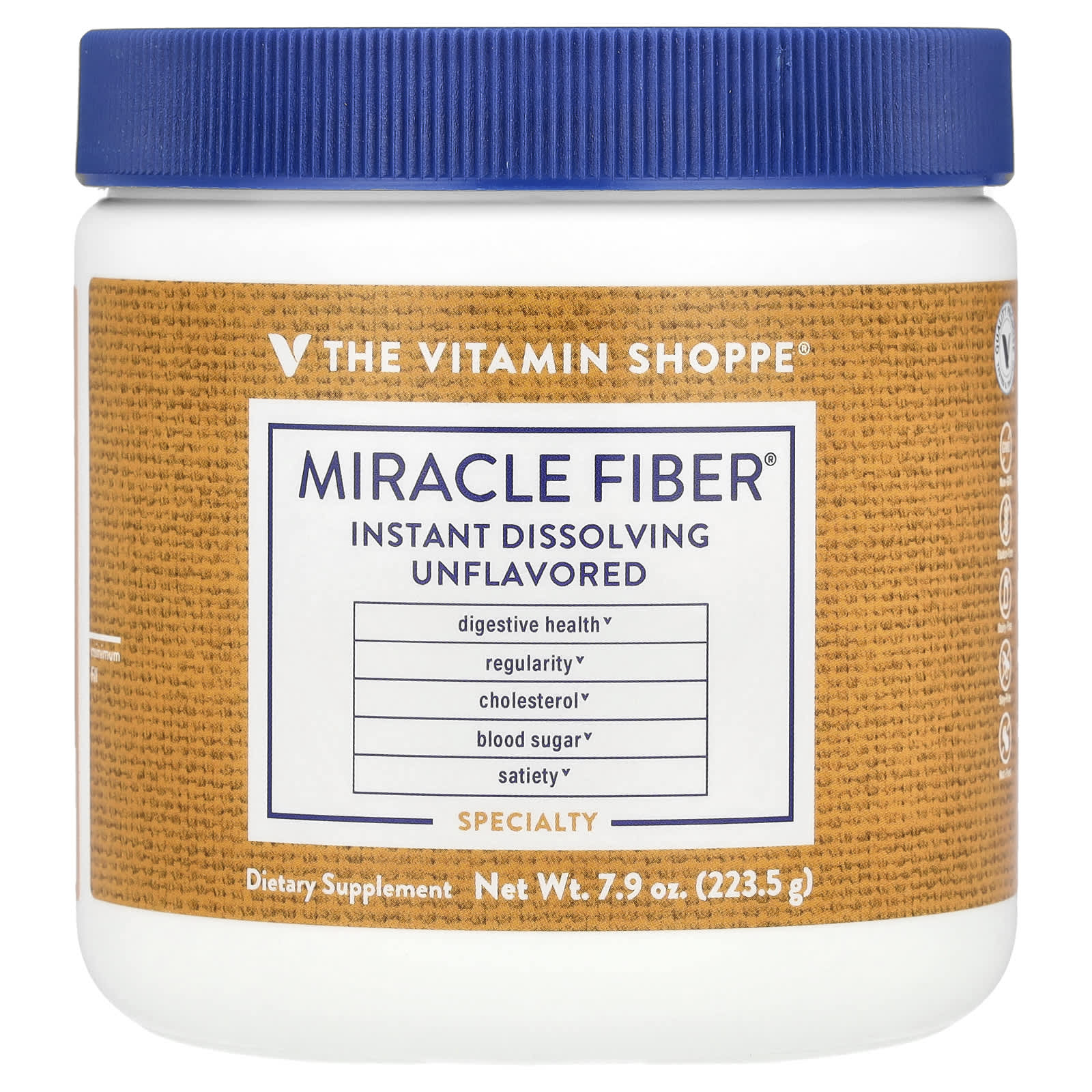 The Vitamin Shoppe, Miracle Fiber, Unflavored, 7.9 oz (223.5 g) - Image 1