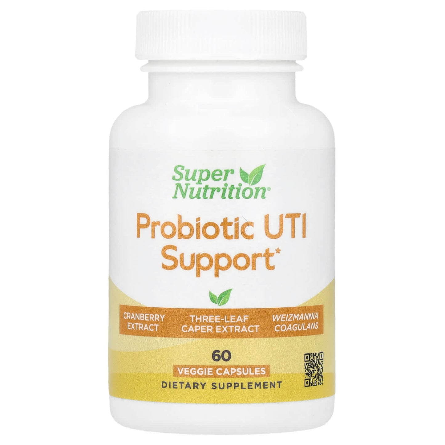 Probiotic UTI Support with Cranberry & Digestive Blend - 60 Veggie Capsules - Image 1
