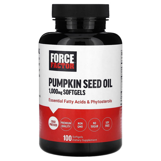 Pumpkin Seed Oil by Force Factor - 100 Softgels - Image 1